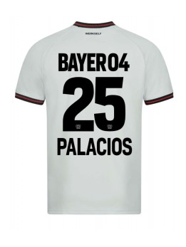 Billige Bayer Leverkusen Exequiel Palacios #25 Bortedrakt 2023-24 Kortermet